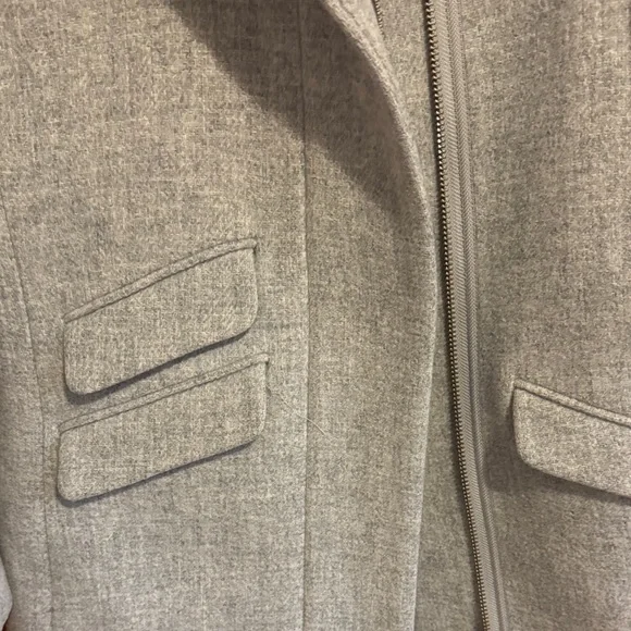 J Crew Cacoon Coat, light gray - Picture 5 of 8